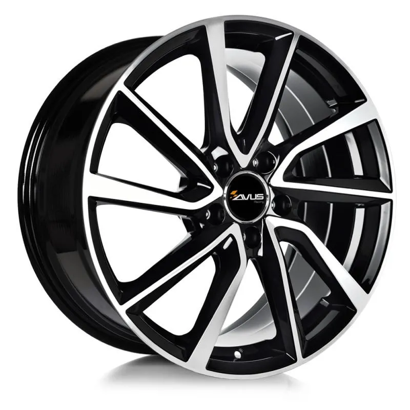 Llanta avus ac-518 rd1 7x17 5x114 et38 67.1 black polished