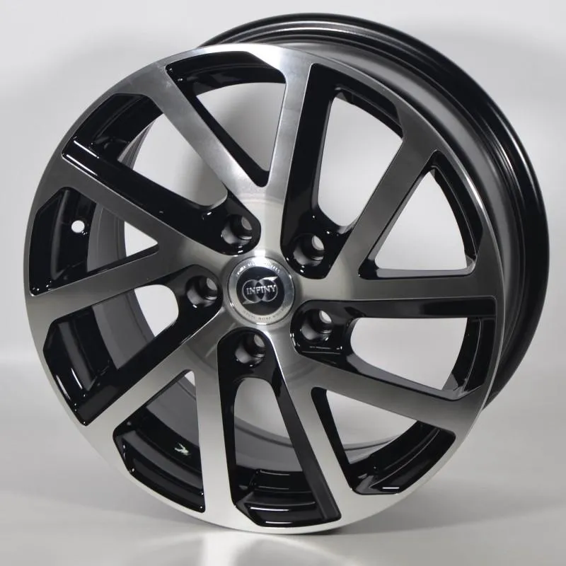 24H LEMANS Llanta infiny cobalt 6.5x15 5x112 et40 73.1 pulida negra